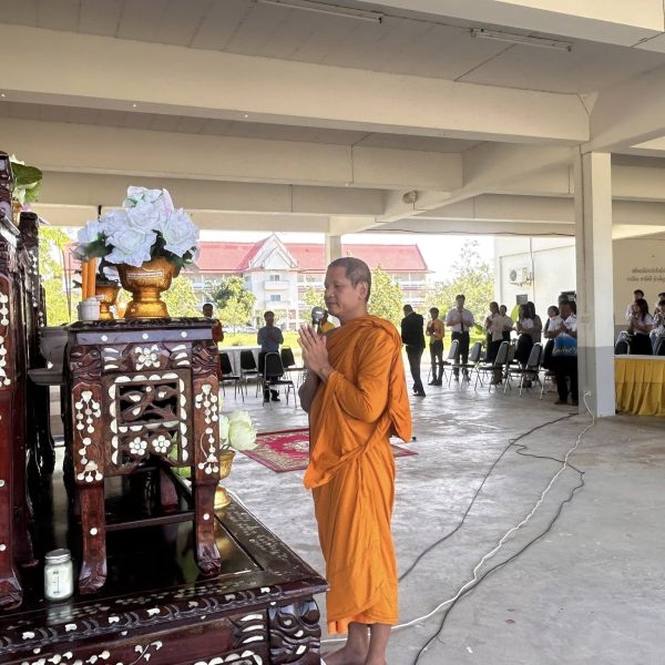 กิจกรรมไหว้พระสวดมนต์ก่อนเข้าเรียน มหาวิทยาลัยมหามกุฏราชวิทยาลัย วิทยาลัยศาสนศาสตร์ยโสธร ประจำปีการศึกษา ๒๕๖๘